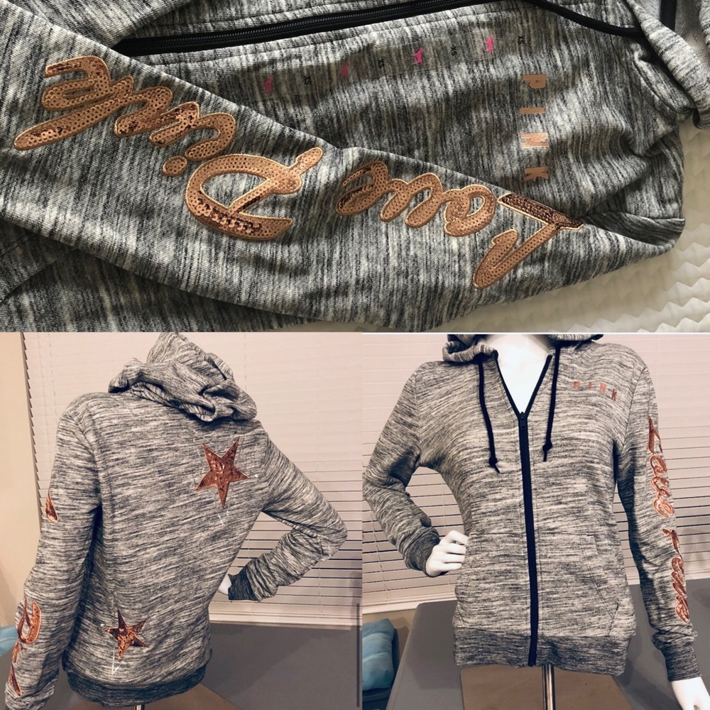 💗PINK VS 🌟Star Bling ✨Hoodie💗 - Picture 16 of 16